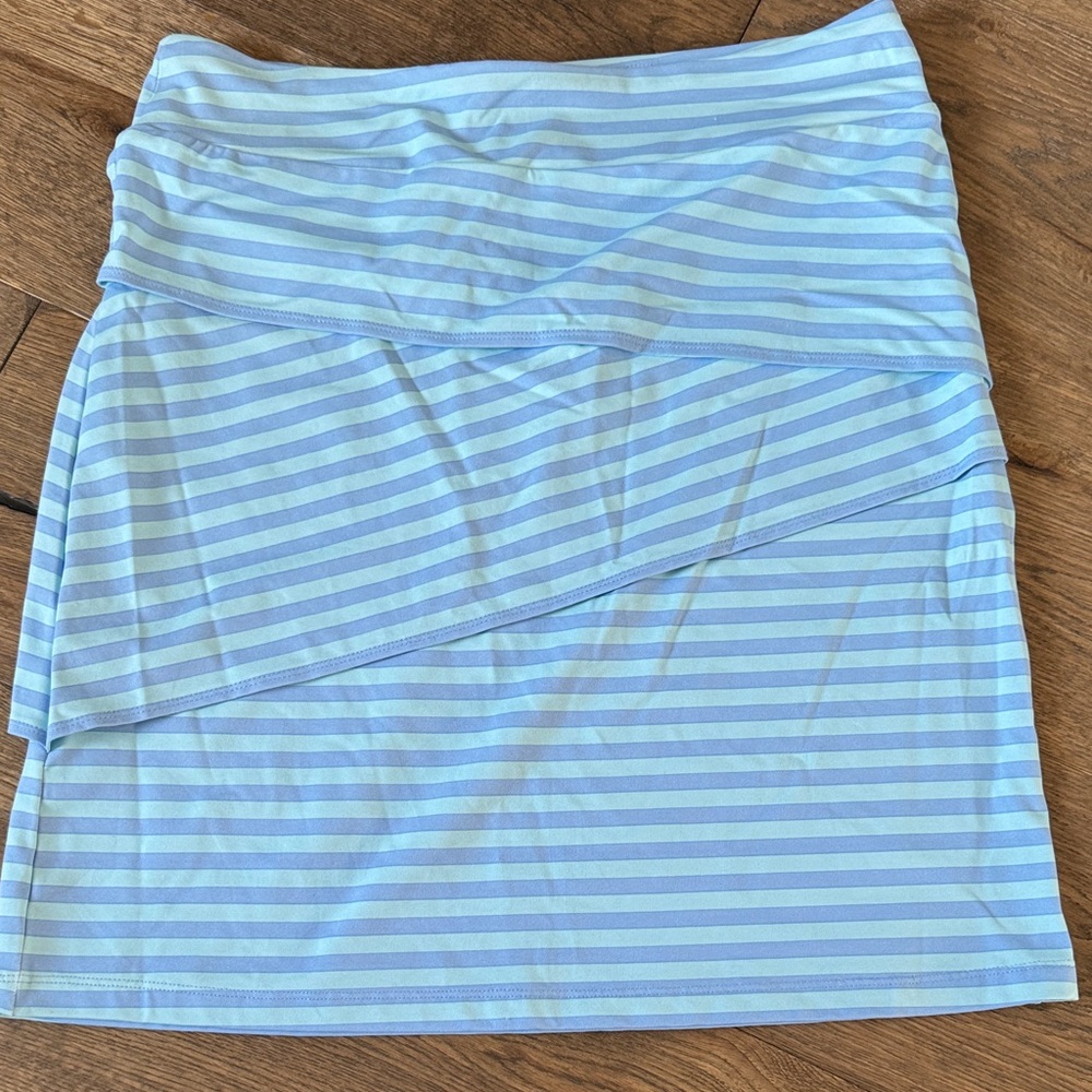 J McLaughlin striped tiered skirt - size medium